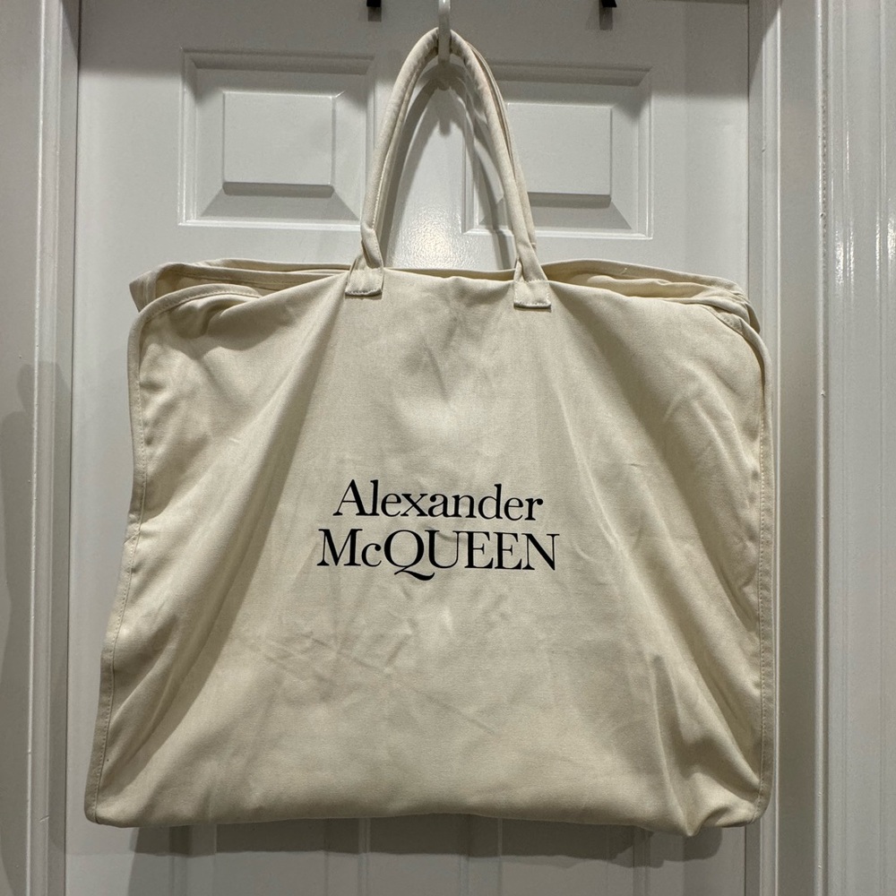 Alexander McQueen Canvas Garment Bag LONG WEDDING Dustproof  TRAVEL